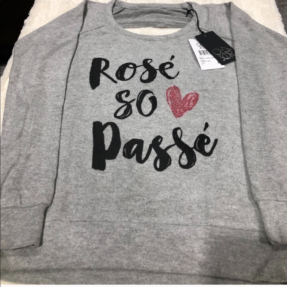 CHASER Brand! Graphic Butter Soft Trendy Top